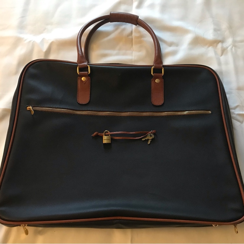 Bogetta Venetia Black & Brown Garment Bag
